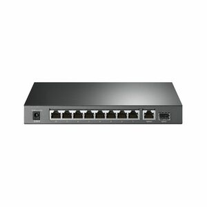 Switch 10 porturi Gigabit TP-Link TL-SG1210P, 10/100/1000 Mbps, 20 Gbps, 63 W, 1x SFP, PoE+, fara management imagine