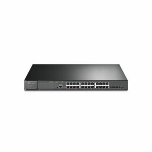 Switch 28 porturi Gigabit JetStream TP-Link TL-SG3428XMP, 128 Gbps, 4x SFP+, 384 W, L2/L2+, PoE+, cu management imagine