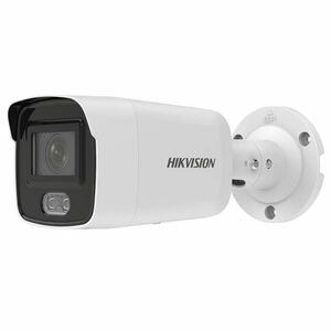 Camera supraveghere IP exterior Hikvision ColorVu DS-2CD2047G2-LU2C, 4 MP, lumina alba 40 m, 2.8 mm, microfon, slot card, PoE imagine