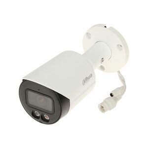 Camera supraveghere exterior IP cu iluminare duala Dahua IPC-HFW2449S-S-IL-0280B, 4MP, 2.8 mm, IR/lumina alba 30 m, microfon, slot card, PoE imagine
