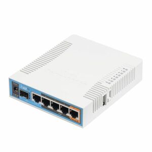 Router wireless dual band MikroTik hAP ac RB962UIGS-5HACT2HNT, 2.4/5 GHz, 300/1300 Mbps, 5x10/100/1000 Mbps, port SFP, PoE pasiv imagine