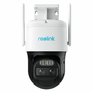 Camera supraveghere wireless IP WiFi PTZ Reolink TrackMix, 2K, 2.8 + 8 mm, lumina alba / IR 15 m, dual band, microfon, slot card, difuzor imagine
