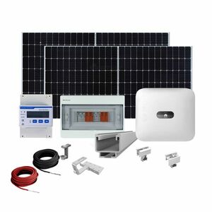 Sistem fotovoltaic complet 5 kW, invertor trifazat On Grid WiFi si 12 panouri Canadian Solar, 120 celule, 455 W, montare pe acoperis din tigla imagine