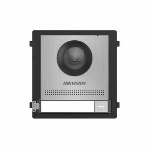 Videointerfon de exterior pe 2 fire IP Hikvision DS-KD8003-IME2/S, 2 MP, 1 familie, aparent/ingropat imagine