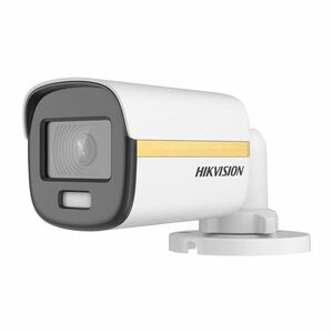 Camera supraveghere exterior Hikvision ColorVu DS-2CE12UF3T-E, 8 MP, 2.8 mm, lumina alba 40 m, PoC imagine