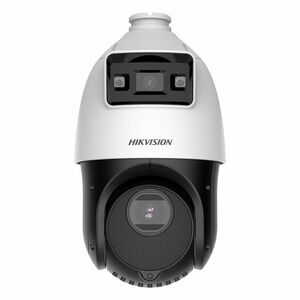 Camera supraveghere IP Speed Dome PTZ Duala Hikvision TandemVu DS-2SE4C425MWG-E14F0, 4 MP, 4.8-120 mm / 2.8 mm, motorizat, IR 100 m, lumina alba 30 m, x25, slot card, PoE+ imagine
