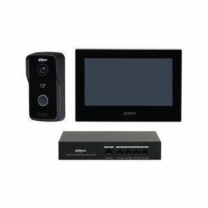 Kit videointerfon IP Dahua KTP03, 1MP, 1 familie aparent, 7 inch, IC card, PoE imagine