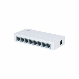 Switch Ethernet cu 8 porturi Dahua PFS3008-8ET-L-V2, 100 Mbps, 2K MAC, Fara management imagine