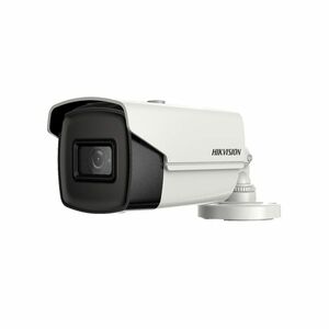 Kit Camera supraveghere exterior Hikvision Ultra Low Light DS-2CE16H8T-IT1F, 5 MP, IR 30 m, 2.8 mm + alimentator imagine