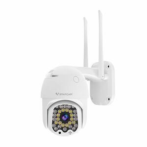 Camera de supraveghere wireless IP WiFi Speed Dome Full Color PT Vstarcam CS664, 3 MP, lumina alba/IR 30 m, slot card, microfon, detectie miscare imagine