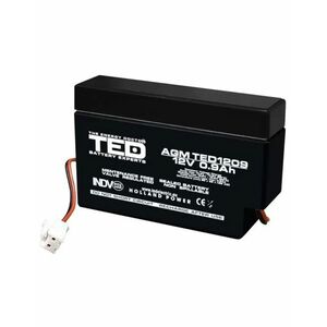 Acumulator TED AGM VRLA TED003058, 12 V, 0.9 A, PI-03 imagine
