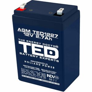 Acumulator AGM VRLA TED TED003119, 12 V, 2.7 A imagine