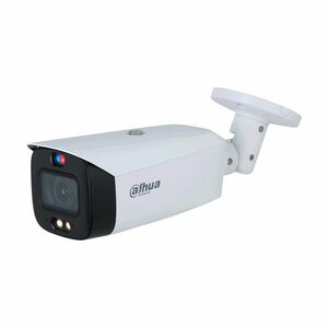 Camera supraveghere exterior IP cu iluminare duala Dahua WizSense TiOC Active Deterrence IPC-HFW3849T1-ZAS-PV-27135, 8 MP, lumina alba 40 m, IR 50 m, 2.7-13.5 mm, motorizat, slot card, PoE, microfon imagine