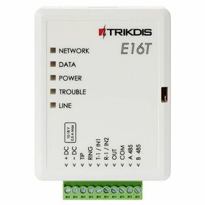 Comunicator ethernet panou alarma E16T Trikdis TX-E16T, 18 V imagine