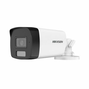 Camera supraveghere exterior Hikvision Smart Hybrid Light DS-2CE17D0T-LFS(2.8MM), 2 MP, IR 40 m, lumina alba 40 m, 2.8 mm imagine