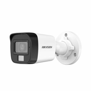 Camera supraveghere exterior mini Hikvision Smart Hybrid Light DS-2CE16D0T-LPFS(2.8MM), 2 MP, IR 25 m, lumina alba 20 m, 2.8 mm, microfon imagine