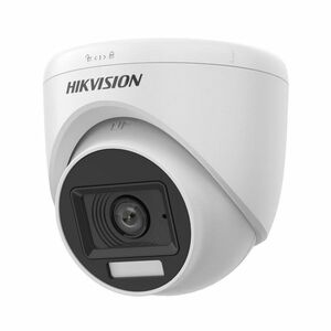 Camera supraveghere interior Hikvision Turret Smart Hybrid Light DS-2CE76D0T-LPFS(2.8MM), 2 MP, IR 20 m, lumina alba 20 m, 2.8 mm imagine
