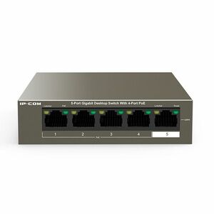 Switch cu 5 porturi IP-COM G1105P-4-63W, 5.6 Gbits, 16000 MAC, fara management imagine