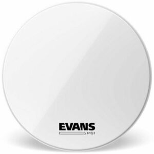 Evans BD24MS1W MS1 Marching Bass White 24" Feță pentru tobă de fanfară imagine