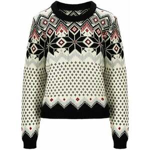 Dale of Norway Vilja Womens Knit Sweater Black/Off White/Red Rose L Săritor imagine