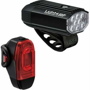 Lezyne Micro Drive 800+/KTV Drive+ Pair Satin Black/Black Front 800 lm / Rear 40 lm Lumini bicicletă imagine