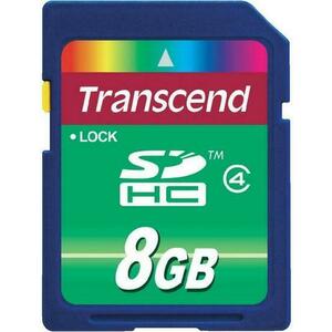Card de memorie Transcend SDHC, 8GB, Clasa 4 imagine