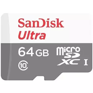 Card de memorie SanDisk Ultra microSDXC, 64GB, 100MB/s Class 10 UHS-I + SD Adapter imagine