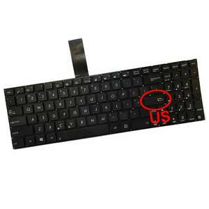 Tastatura Asus A56 layout US fara rama enter mic imagine