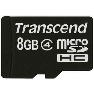 Card de memorie Transcend microSDHC, 8GB, Clasa 4 imagine