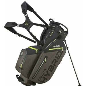 Big Max Dri Lite Hybrid Plus Geanta pentru golf Black/Storm Charcoal/Lime imagine