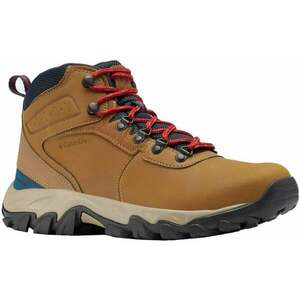 Columbia Men's Newton Ridge Plus II Waterproof Hiking Boot Light Brown/Red Velvet 41 Pantofi trekking de bărbați imagine