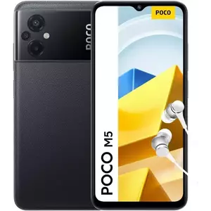 Telefon Mobil Xiaomi Poco M5 128GB Flash 4GB RAM Dual SIM 4G Black imagine