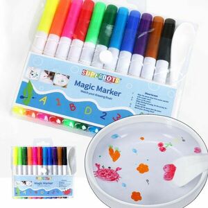 Set 11 markere magice pentru desen pe apa, lingurita ceramica imagine
