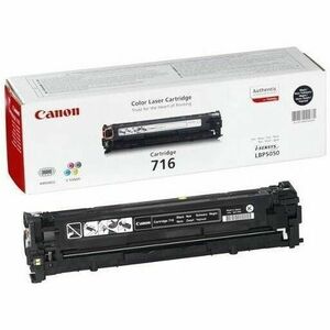 Canon Toner CRG716BK, Toner Cartridge for LBP5050, LBP5050n (2300 pgs) CR1980B002AA imagine