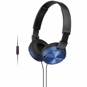Casti On Ear Sony MDR-ZX310APL, Cu fir, Microfon, Albastru imagine