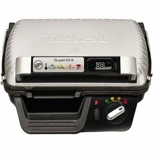 Gratar electric Super grill GC451B12, 2000 W, 4 nivele, timer, inox/negru imagine