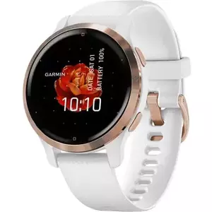 Ceas smartwatch Garmin Venu 2S, Rose Gold/White imagine