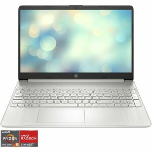 Laptop HP 15s-eq3017nq cu procesor AMD Ryzen™ 5 5625U pana la 4.30 GHz, 15.6, Full HD, 16GB, 512GB PCIe SSD, AMD Radeon Integrated Graphics, FreeDOS, Natural Silver imagine