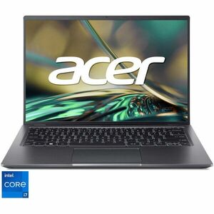 Laptop ultraportabil Acer Swift X SFX14-51G​ cu procesor Intel® Core™ i7-1260P pana la 4.70 GHz, 14, 2.2K, IPS, 16GB, 1TB SSD, NVIDIA® GeForce RTX™ 3050Ti 4GB GDDR6, No OS, Green imagine