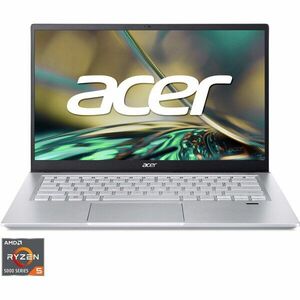 Laptop ultraportabil Acer Swift X SFX14-42G​ cu procesor AMD Ryzen™ 5 5625U pana la 4.30 GHz, 14, Full HD, IPS, 16GB, 512GB SSD, NVIDIA® GeForce RTX™ 3050 4GB GDDR6, No OS, Iron imagine