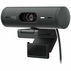 Camera web Logitech Brio 500, Full HD 1080p, RightLight 4, 90 FoV, USB-C, Privacy - Graphite imagine