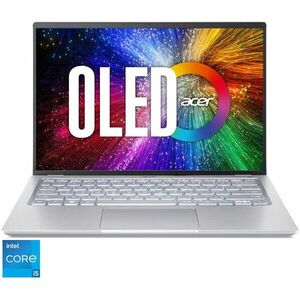 Laptop ultraportabil Acer Swift 3 SF314-71​ cu procesor Intel® Core™ i5-12450H pana la 4.40 GHz, 14, 2.8K, OLED, 16GB, 1TB SSD, Intel® UHD Graphics, No OS, Iron imagine