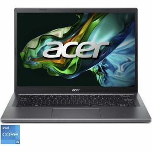 Laptop Acer Aspire 5 A514-56 cu procesor Intel® Core™ i5-1335U pana la 4.6 GHz, 14, WUXGA, 16GB DDR5, 512GB SSD, Intel® UHD Graphics, No OS, Iron imagine