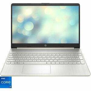Laptop HP 15s-fq5004nq cu procesor Intel® Core™ i7-1255U pana la 4.70 GHz, 15.6, Full HD, IPS, 16GB DDR4, 1TB SSD, Intel® Iris® Xe Graphics, Free DOS, Warm Gold imagine