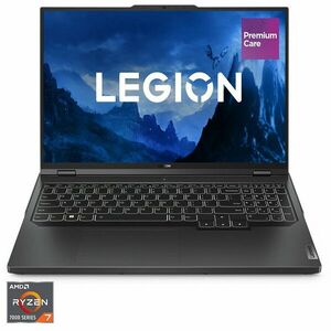 Laptop Gaming Lenovo Legion Pro 5 16ARX8 cu procesor AMD Ryzen™ 7 7745HX pana la 5.1 GHz, 16'', WQXGA, IPS, 240Hz, 16GB, 1TB SSD, NVIDIA® GeForce RTX™ 4070 8GB GDDR6, No OS, Onyx Grey, 3y on-site, Premium Care imagine