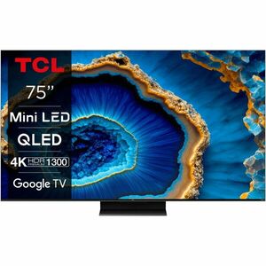 Televizor MiniLed TCL 75C805, 189 cm, Smart Google TV, 4K Ultra HD, 100hz, Clasa G imagine