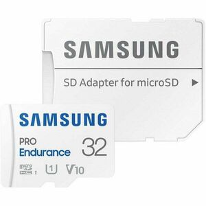 Card memorie Samsung Micro SDHC PRO Endurance (2022) UHS-1 Clasa 10 32GB + Adaptor SD imagine