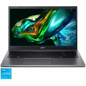 Laptop Acer Aspire 5 A515-58P-30KX cu procesor Intel® Core™ i3-1315U pana la 4.50 GHz, 15.6, Full HD, 8GB DDR5, 256GB SSD, Intel® UHD Graphics, NO OS, Steel Gray imagine