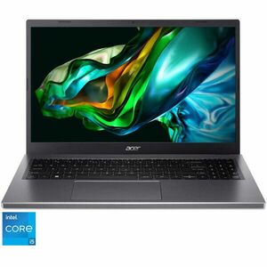 Laptop Acer Aspire 5 A515-58P-507Z cu procesor Intel® Core™ i5-1335U pana la 4.60 GHz, 15.6, Full HD, IPS, 8GB DDR5, 256GB SSD, Intel® Iris® Xe Graphics, NO OS, Steel Gray imagine