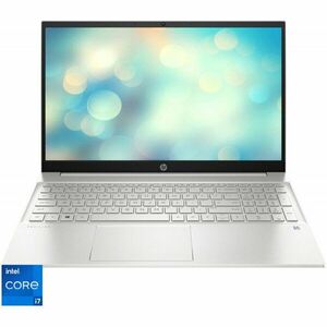 Laptop HP Pavilion 15-eg2013nq cu procesor Intel® Core™ i7-1255U pana la 4.70 GHz, 15.6, Full HD, IPS, 16GB, 512GB SSD, NVIDIA® GeForce® MX550 2GB GDDR6, Free DOS, Natural Silver imagine